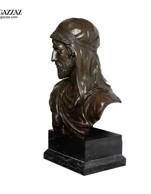 Load image into Gallery viewer, bronze sculpture as a bust of an Arab man
