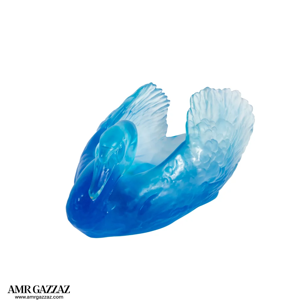 A PATE-DE-VERRE GRAND DUCK