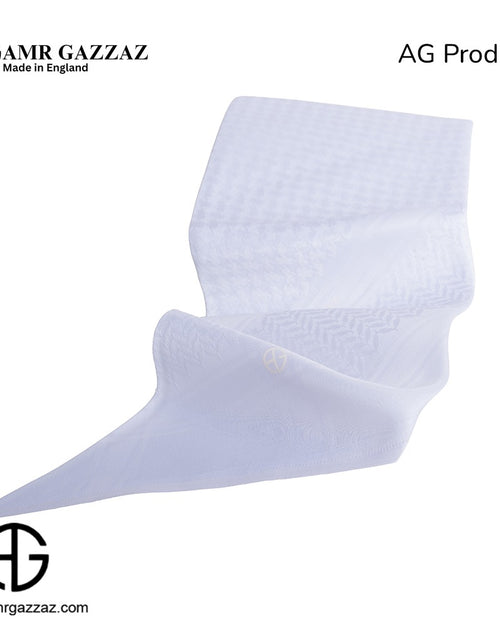 Load image into Gallery viewer, Amr Gazzaz English Shemagh classic white new 2026
