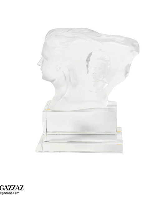 Load image into Gallery viewer, A PATE-DE-VERRE DOUBLE FACE GLASS SCULPTURE
