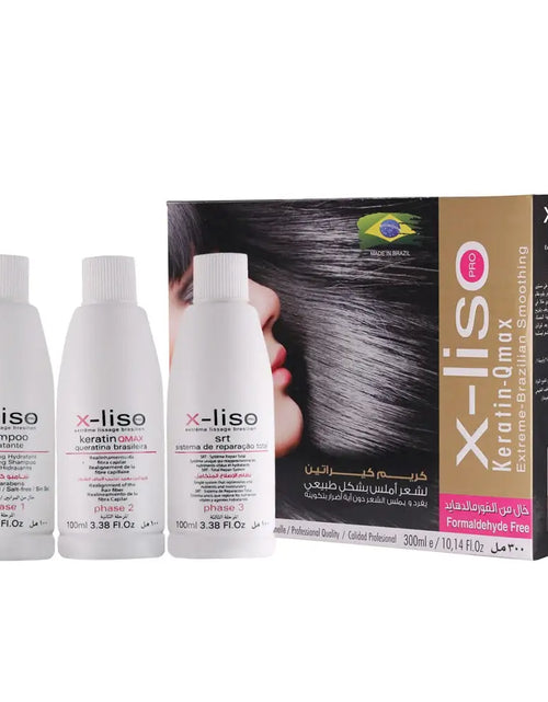 تحميل الصورة إلى عارض المعرض، X-Liso Keratin Qmax Kit- 3 X 100 Ml
