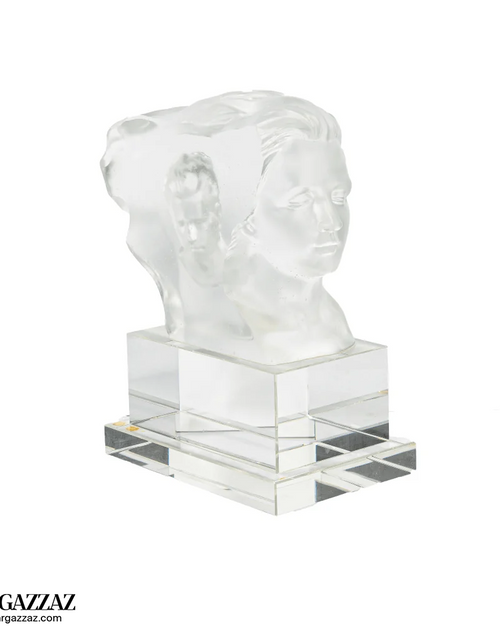 Load image into Gallery viewer, A PATE-DE-VERRE DOUBLE FACE GLASS SCULPTURE
