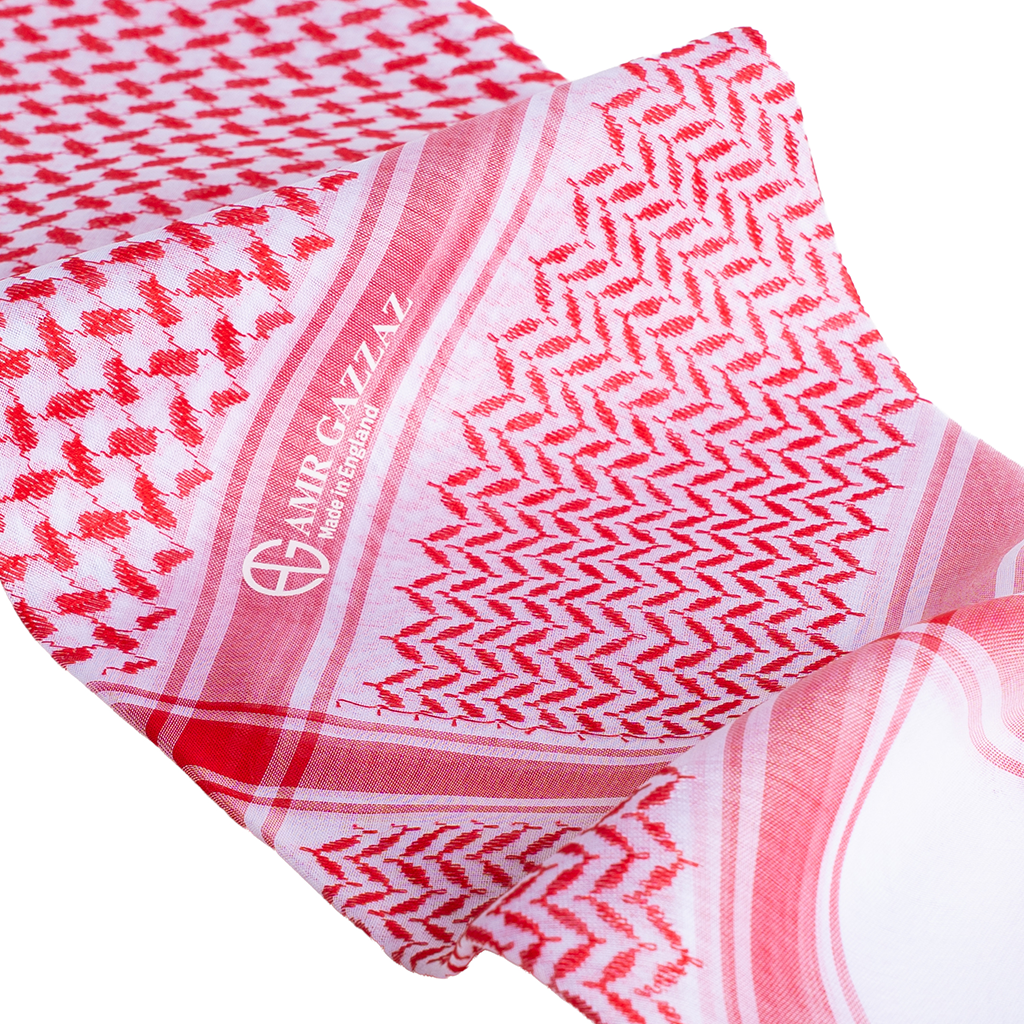 Amr Gazzaz English Shemagh classic new 2026 RED 11/6