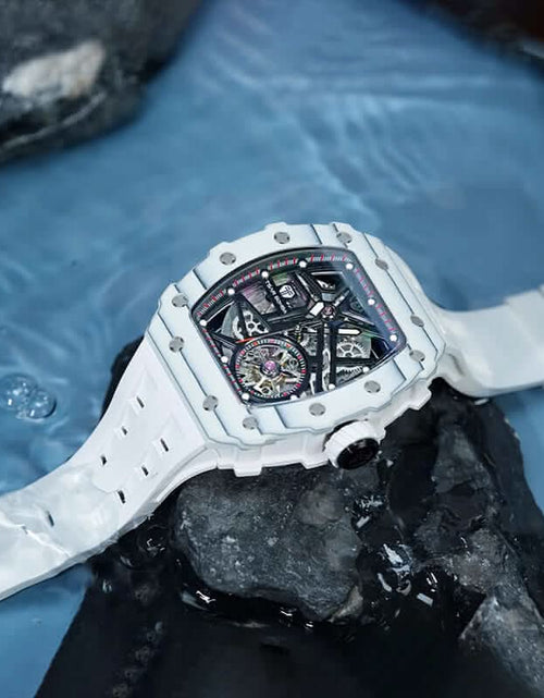 Load image into Gallery viewer, Elemental Series-Carbon Fiber Automatic Watch TB8209CF White Carbon Fiber
