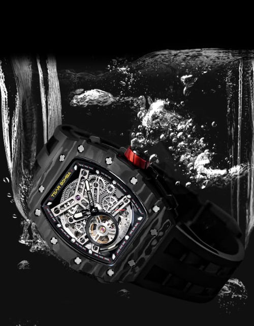 Load image into Gallery viewer, Elemental Series-Carbon Fiber Automatic Watch TB8208CF Cool Black
