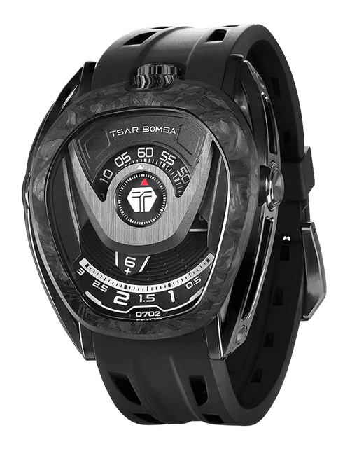 Load image into Gallery viewer, Reactor-Interchangeable Automatic Watch Carbon Fiber Black
