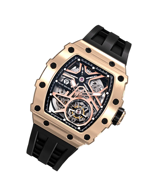 تحميل الصورة إلى عارض المعرض، Elemental Series-Automatic Watch TB8209A Gold Black
