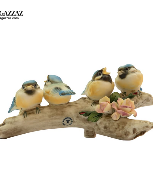 Load image into Gallery viewer, Vintage napoli capidomente group of blue birds on branch

