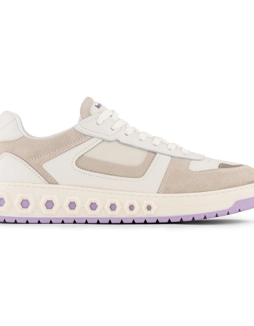 Load image into Gallery viewer, Sneaker 001 - Dusk Lavender | Luxury white sneakers with an edge
