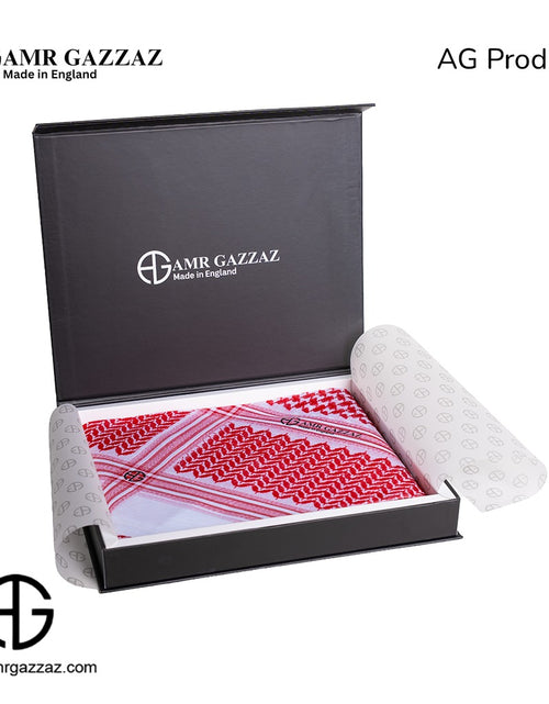 Load image into Gallery viewer, Amr Gazzaz English Shemagh classic red new special 2026
