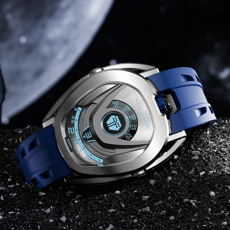 Reactor-Interchangeable Automatic Watch Silver Blue