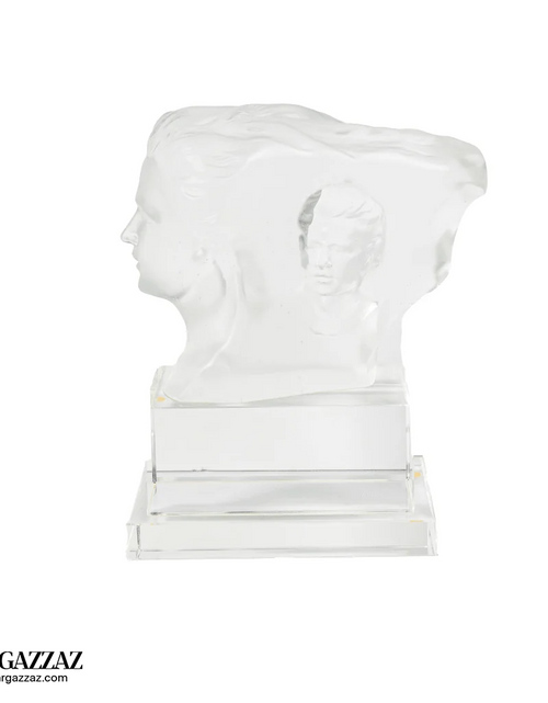 Load image into Gallery viewer, A PATE-DE-VERRE DOUBLE FACE GLASS SCULPTURE
