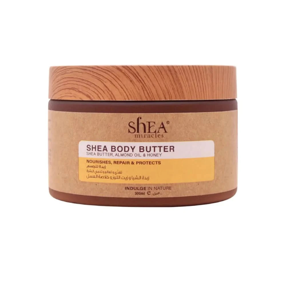 Shea Miracles Body Butter Almond Oil And Honey| 300 Ml - Women's Gold