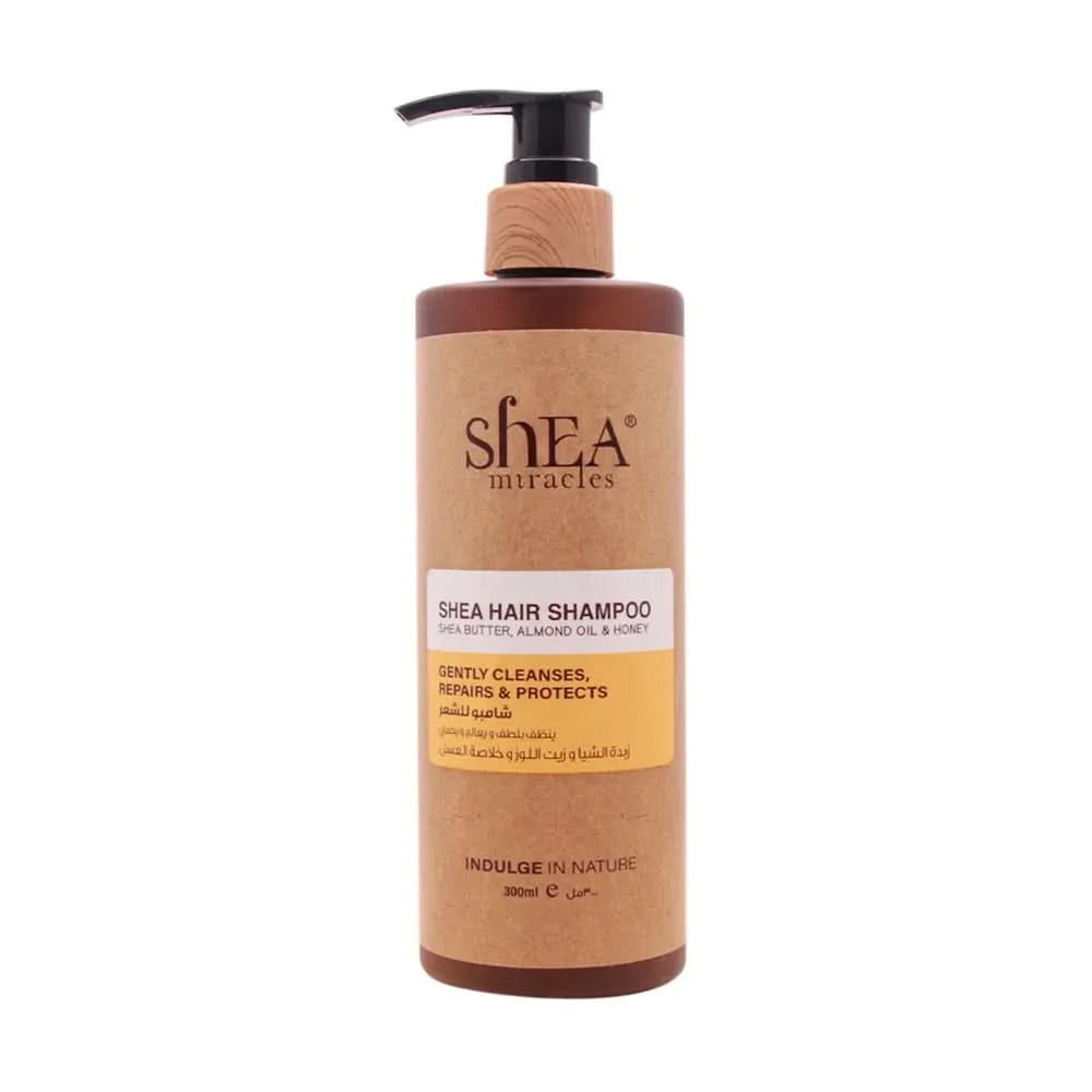 Shea Miracles  Hair Shampoo Almond Oil & Honey| 300 Ml - Women's Gold