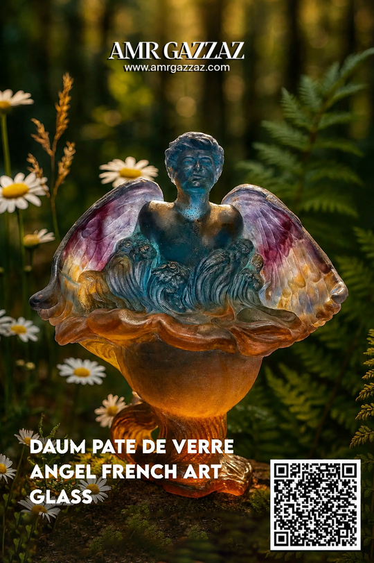 Daum Pate de Verre Angel French Art Glass