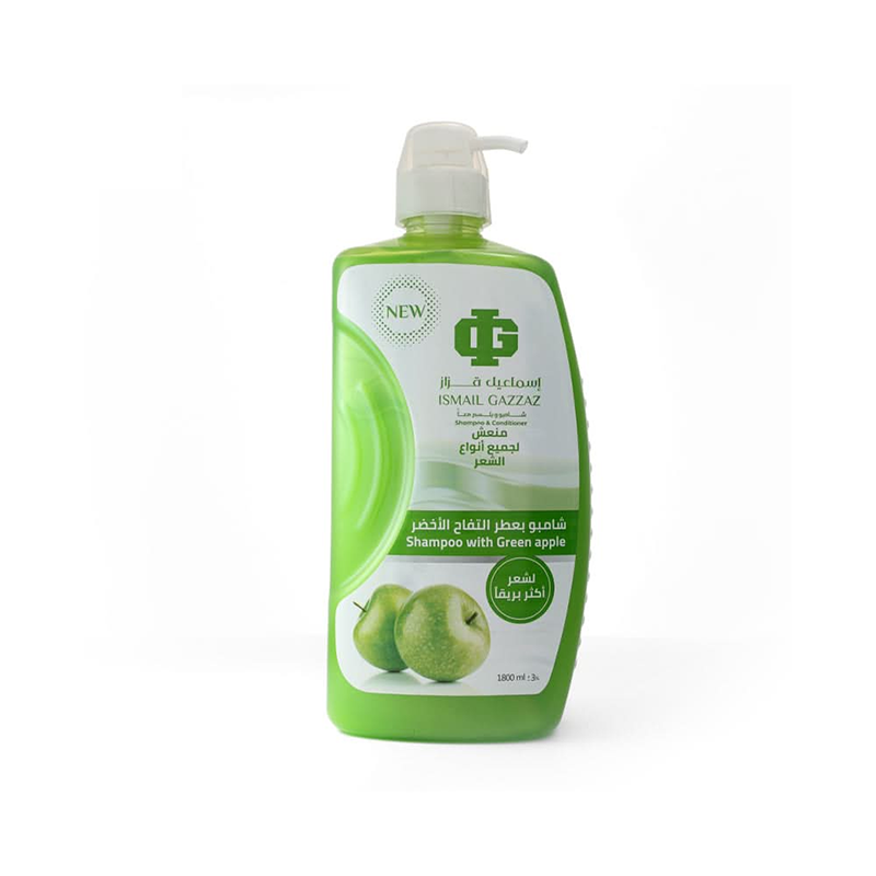 Green Apple Scented Shampoo And Conditioner - 1800ml