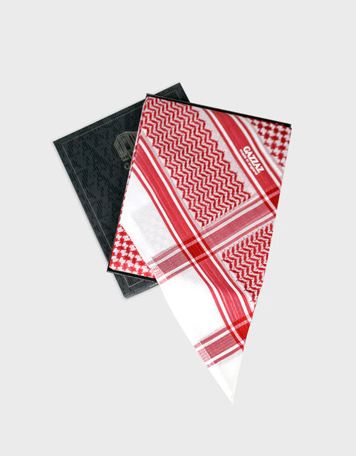 Load image into Gallery viewer, GAZZAZ YASHMAGH RED*WHITE 100% COTTON SIZE 60 MADE IN ENGLAND
