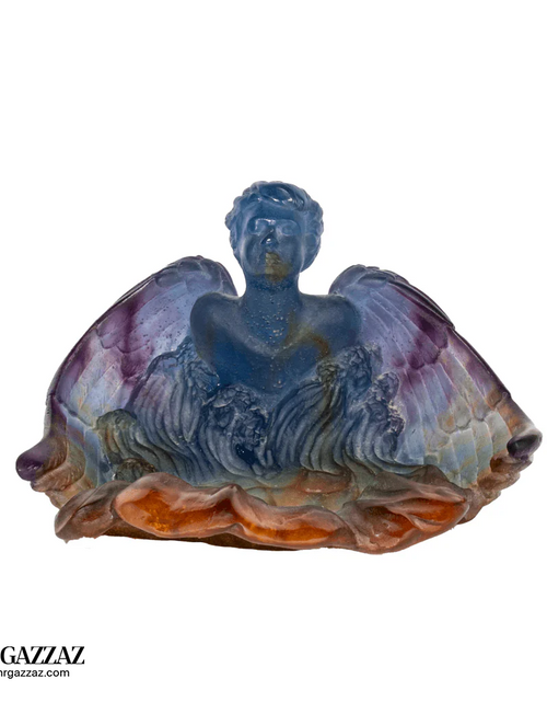 Load image into Gallery viewer, Daum Pate de Verre Angel French Art Glass
