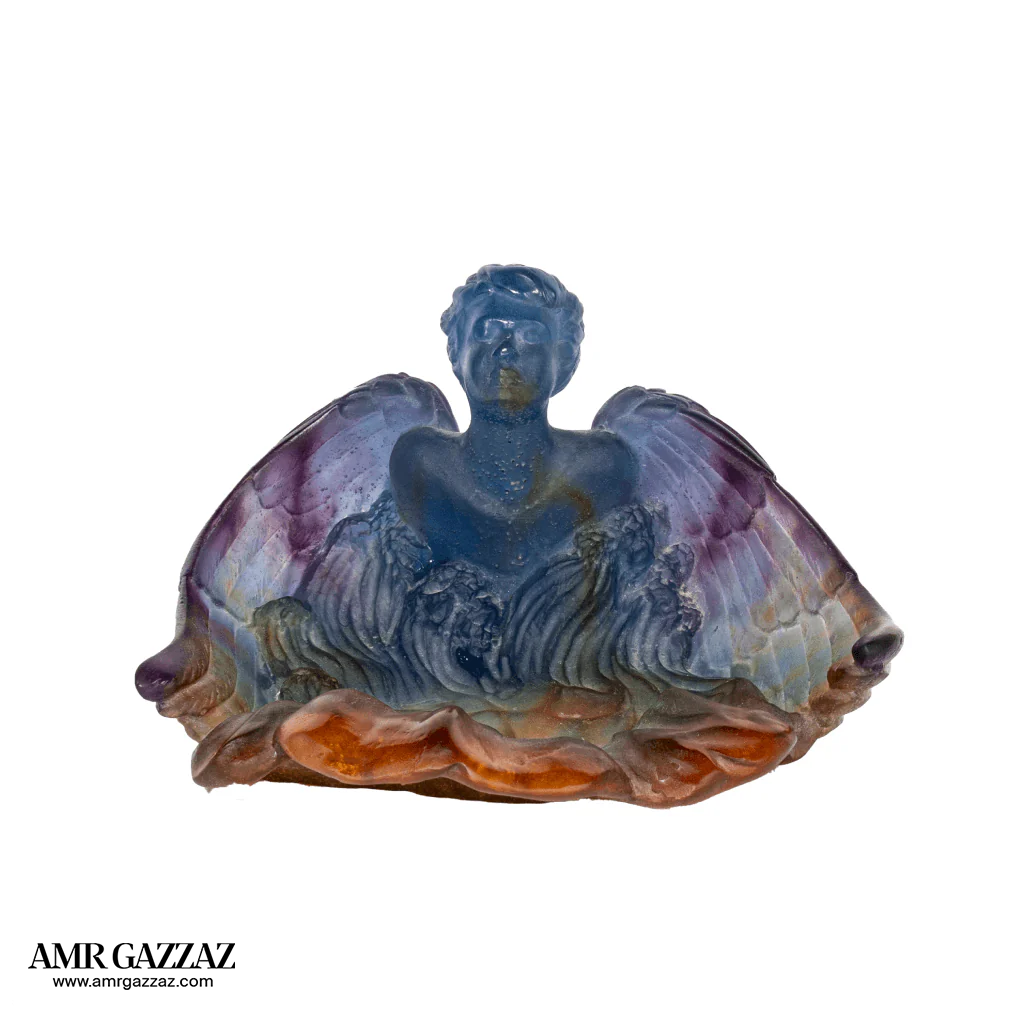 Daum Pate de Verre Angel French Art Glass