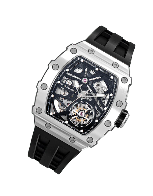 تحميل الصورة إلى عارض المعرض، Elemental Series-Automatic Watch TB8209A Silver Black
