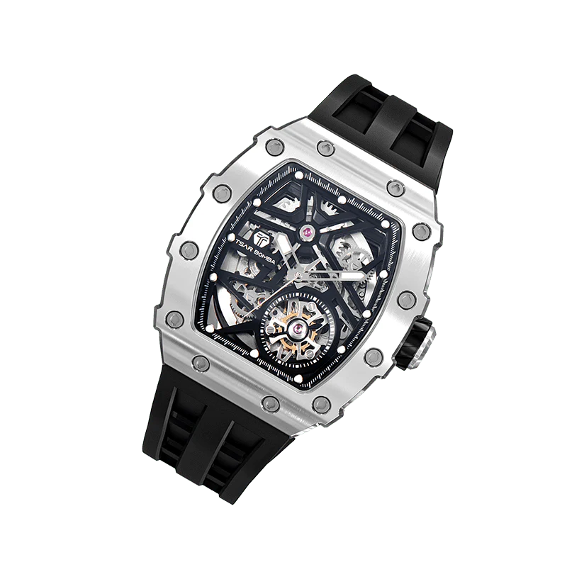 Elemental Series-Automatic Watch TB8209A Silver Black