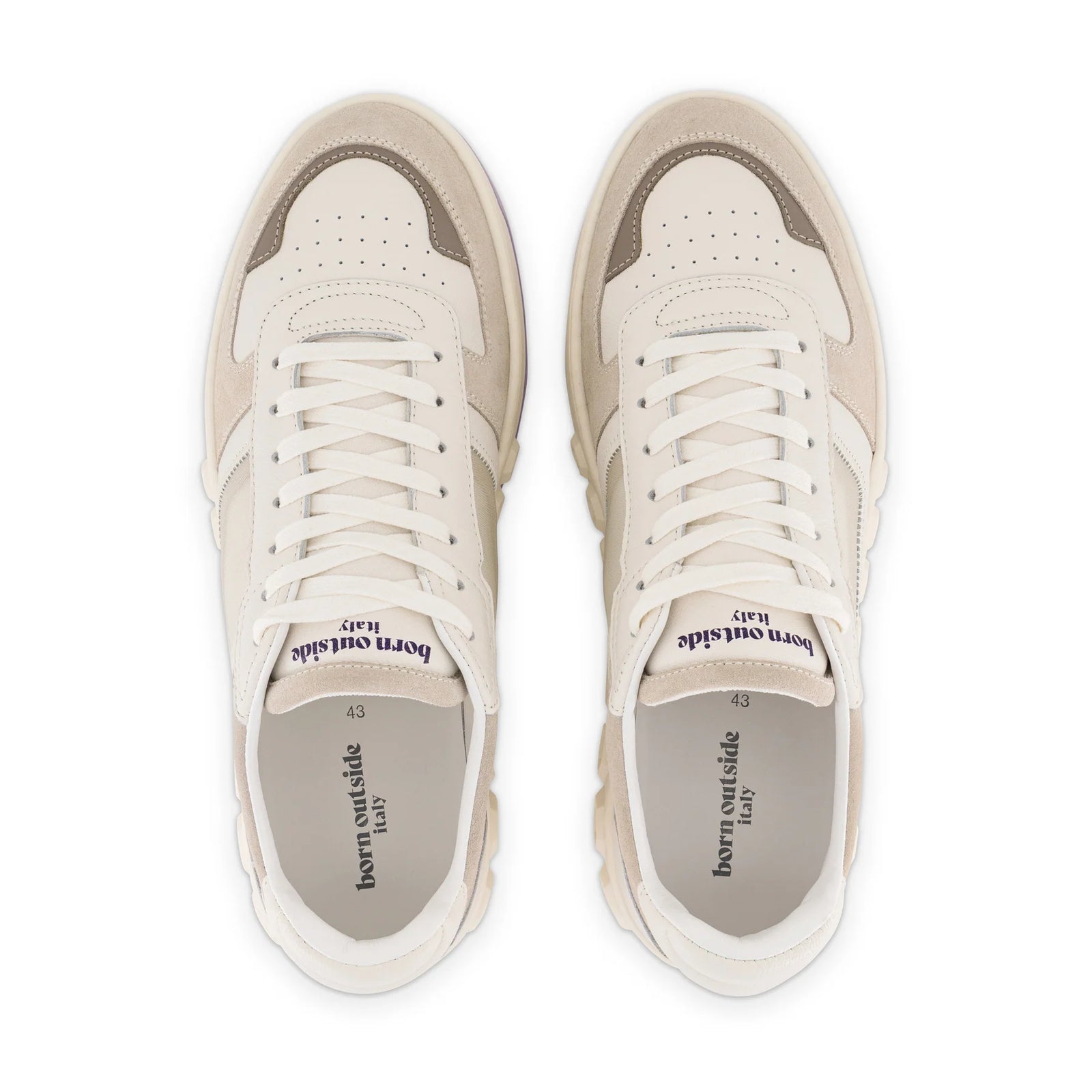 Sneaker 001 - Dusk Lavender | Luxury white sneakers with an edge