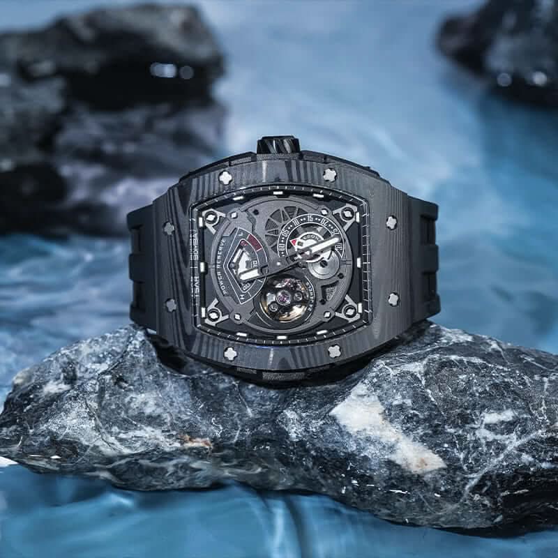 Elemental Series-Carbon Fiber Automatic Watch TB8210CF Cool Black