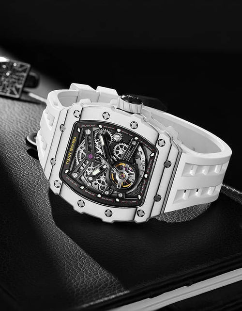 Load image into Gallery viewer, Elemental Series-Carbon Fiber Automatic Watch TB8208CF Elite White
