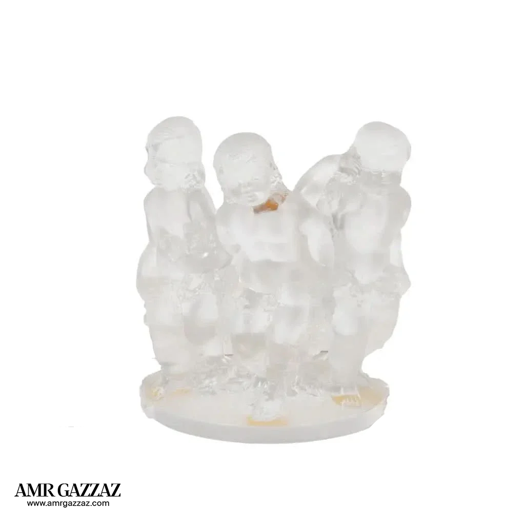 Lalique Frosted crystal figural group