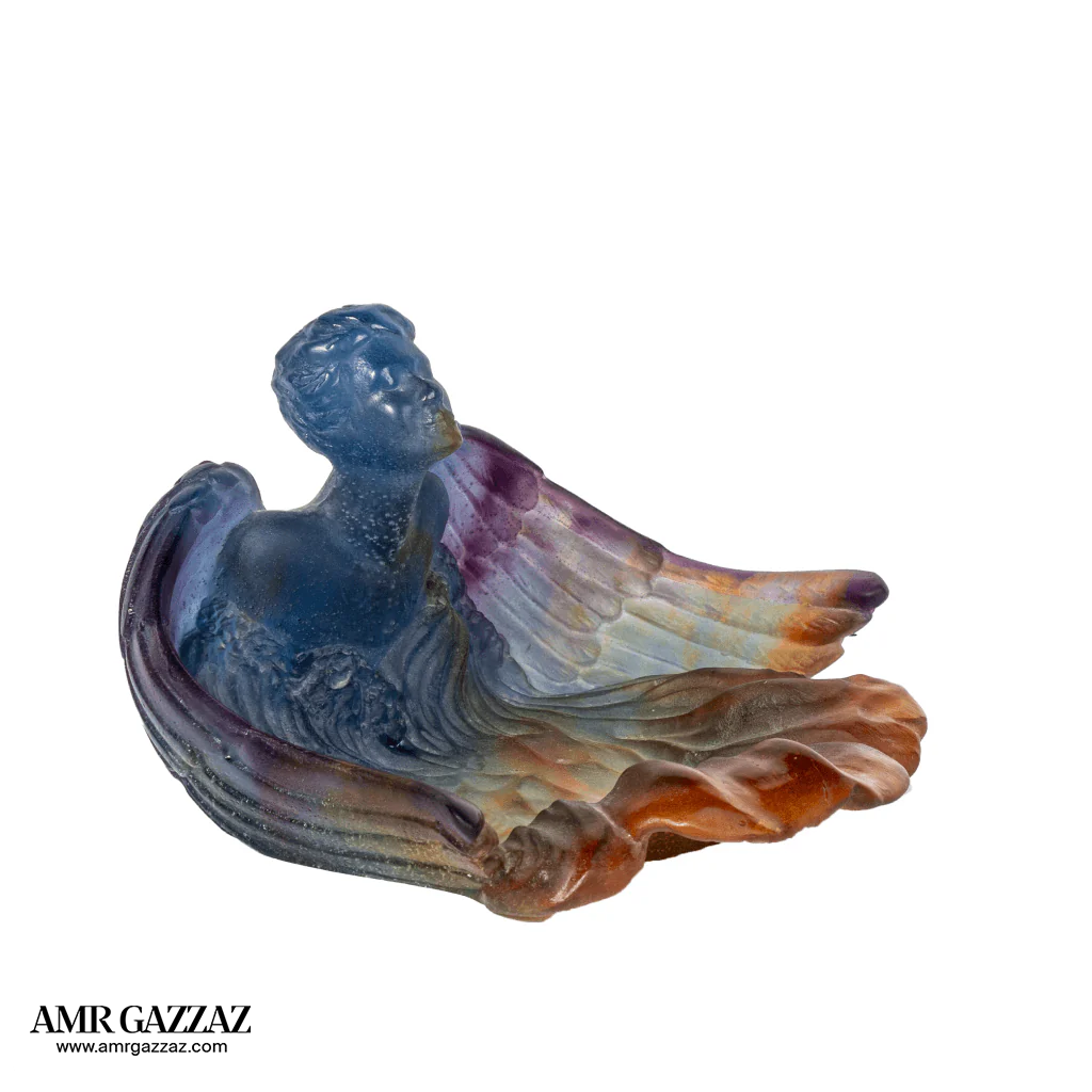 Daum Pate de Verre Angel French Art Glass