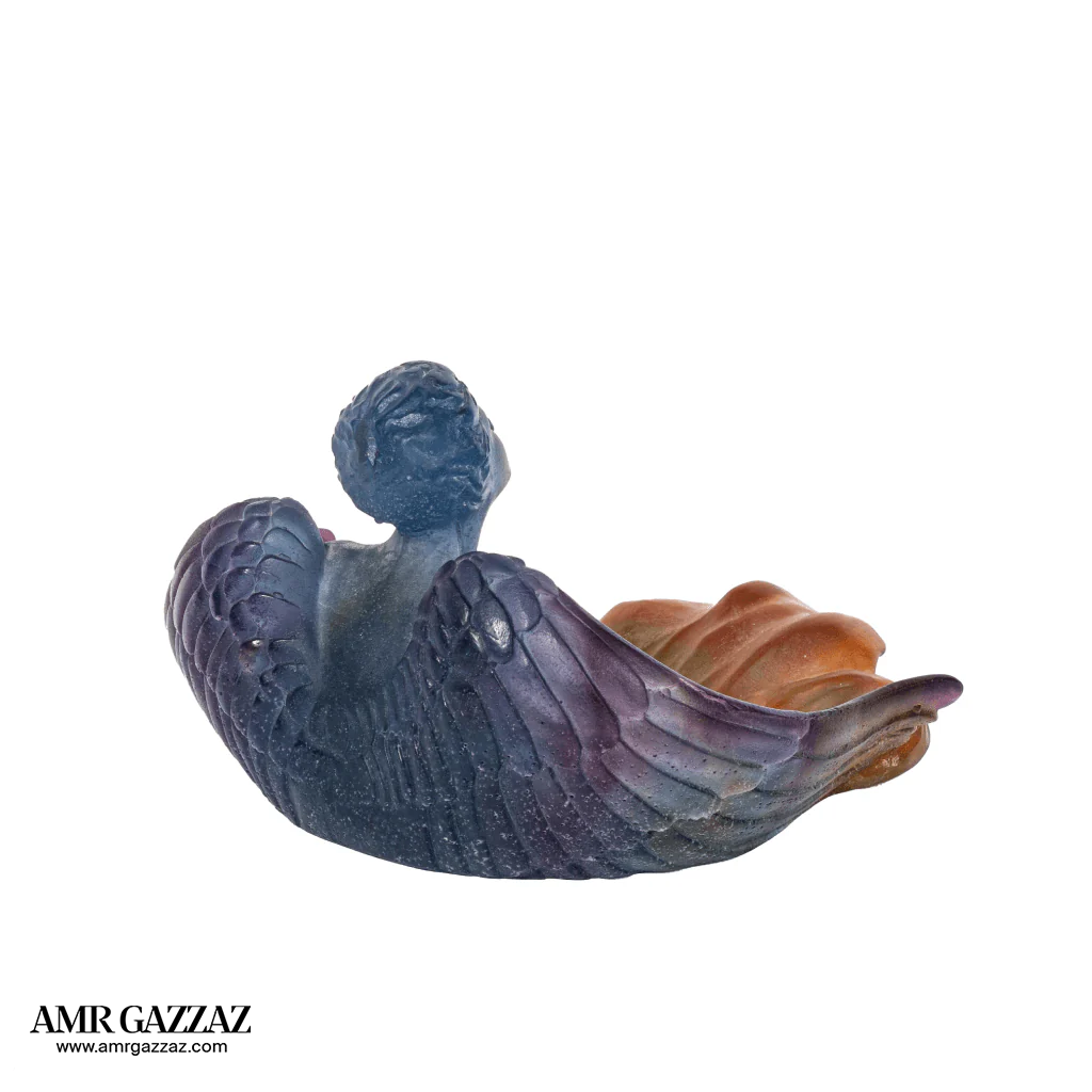 Daum Pate de Verre Angel French Art Glass