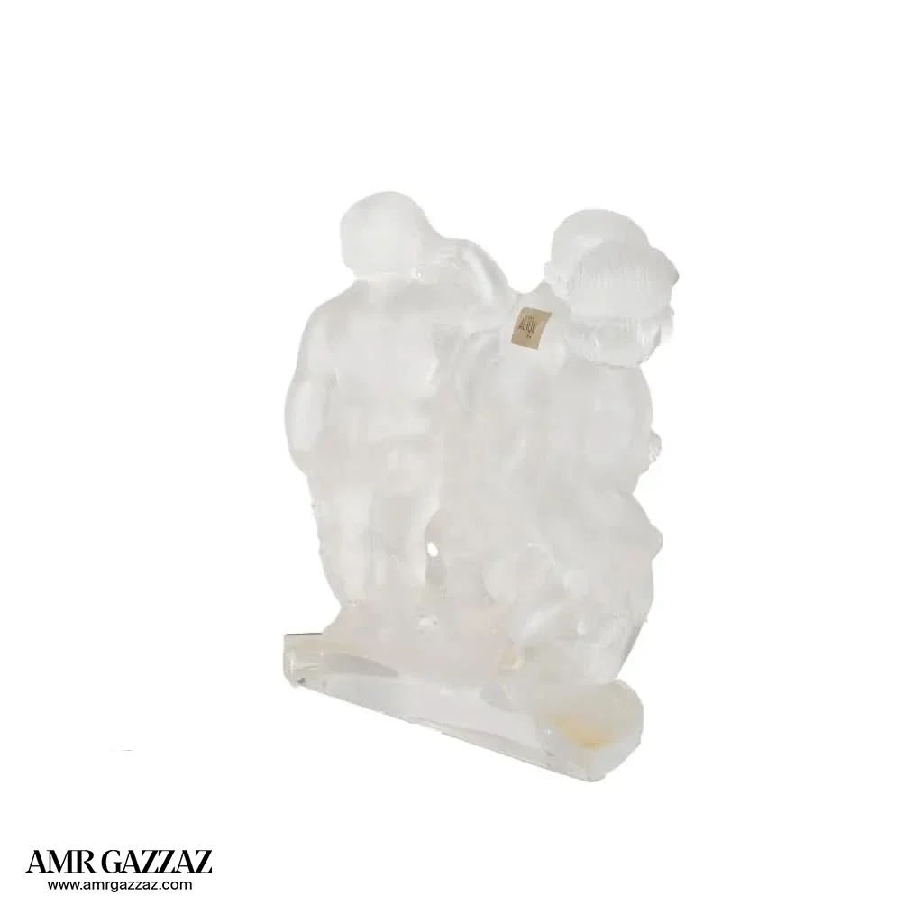 Lalique Frosted crystal figural group