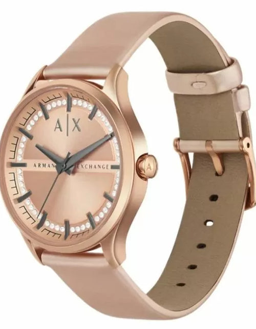 تحميل الصورة إلى عارض المعرض، Armani Exchange Analog Rose Gold Dial Women Watch
