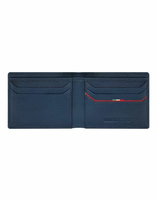 تحميل الصورة إلى عارض المعرض، Ducati ELEGANTE wallet for men 6cc blue leather
