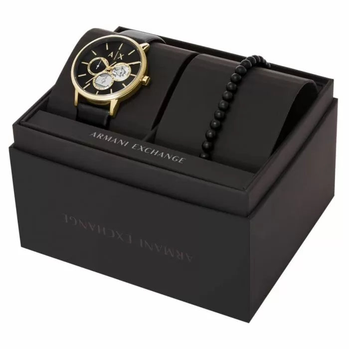 Armani Exchange Cayde men watch set black