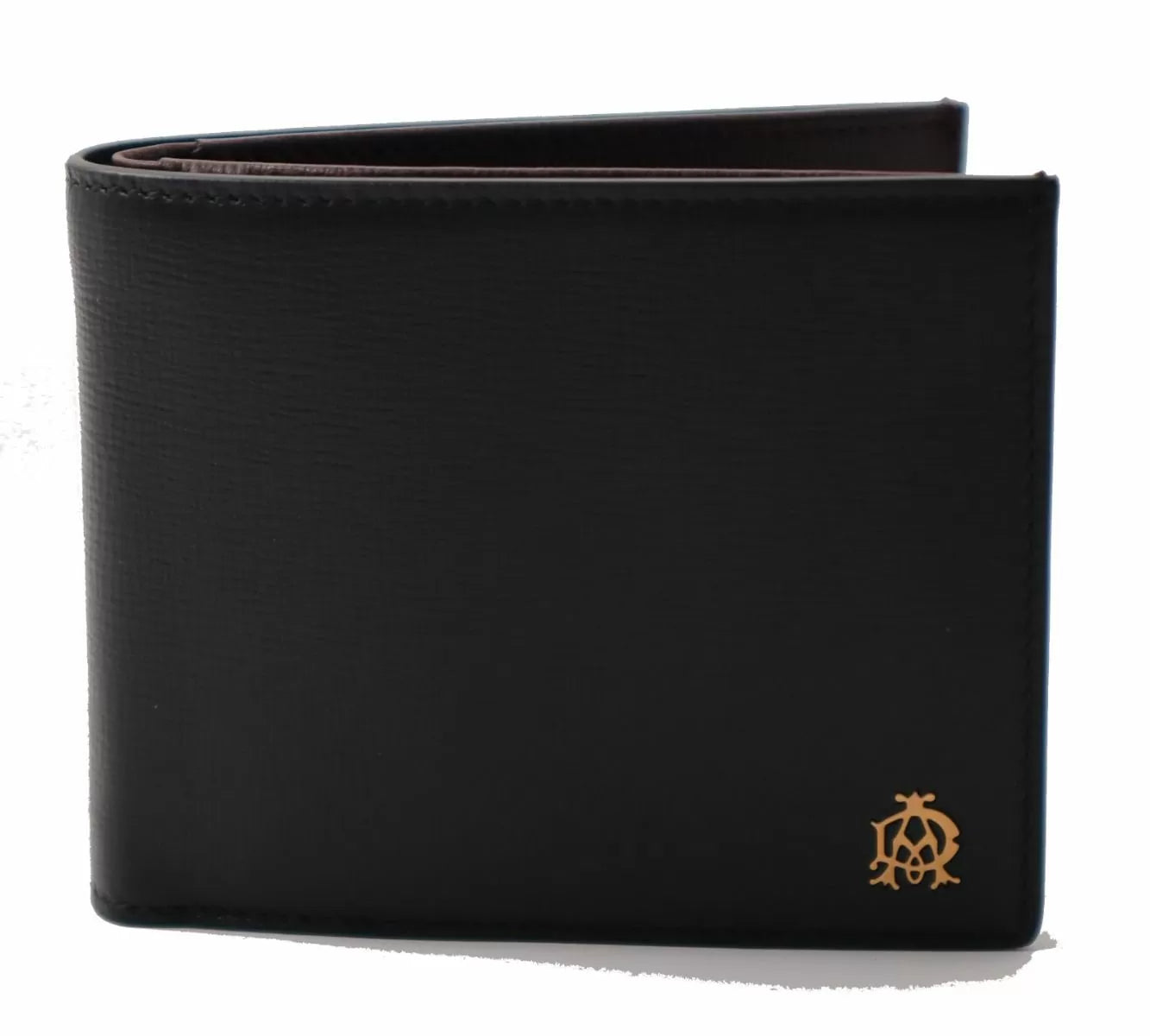 Dunhill wallet 6cc for men with 2 ID black leather