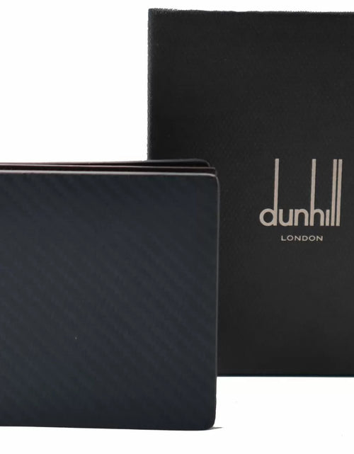 تحميل الصورة إلى عارض المعرض، Dunhill wallet 6cc for men blue leather
