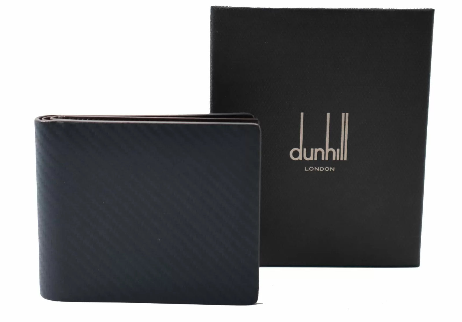 Dunhill wallet 6cc for men blue leather