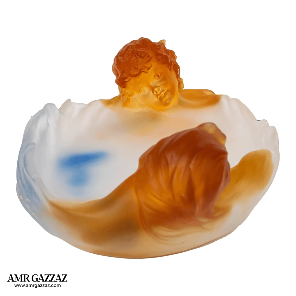A PATE-DE-VERRE LADY GRAND