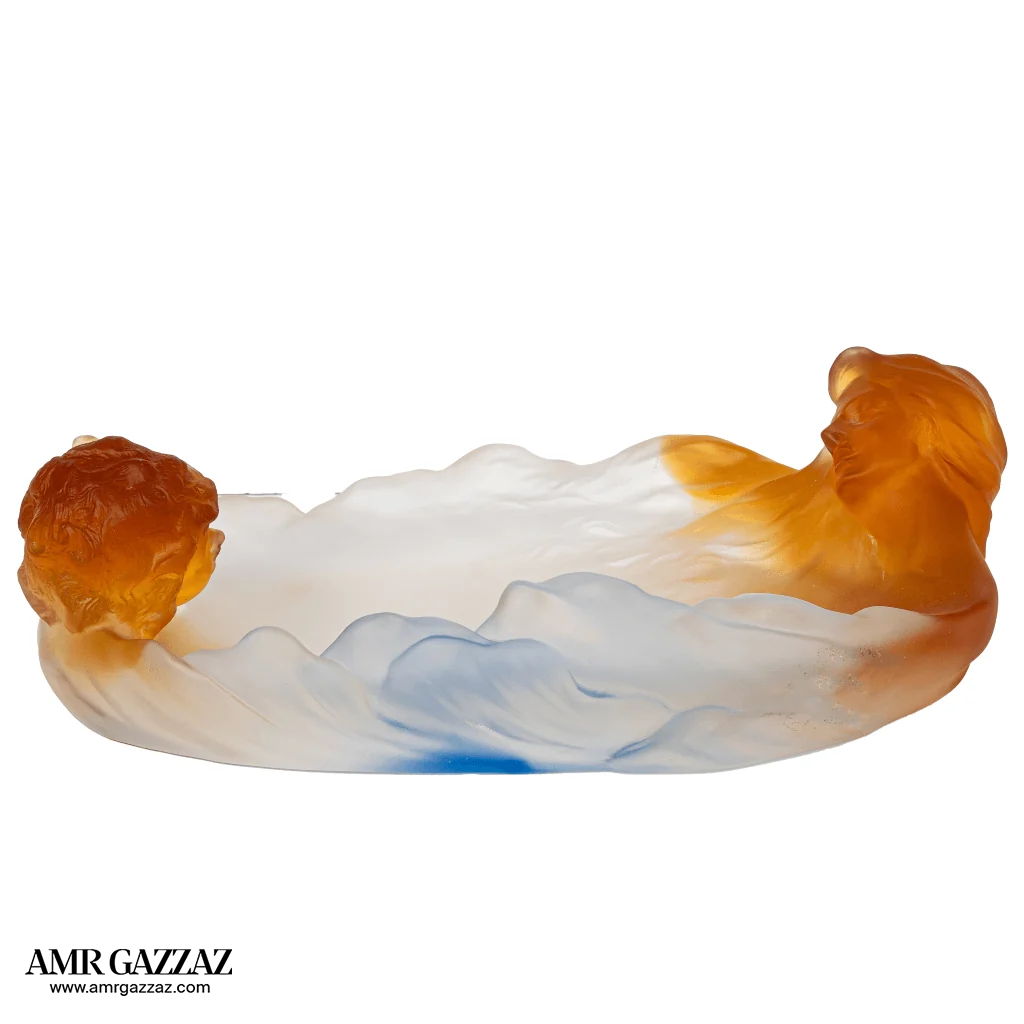 A PATE-DE-VERRE LADY GRAND