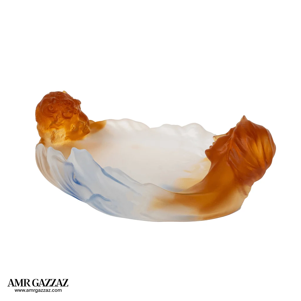 A PATE-DE-VERRE LADY GRAND