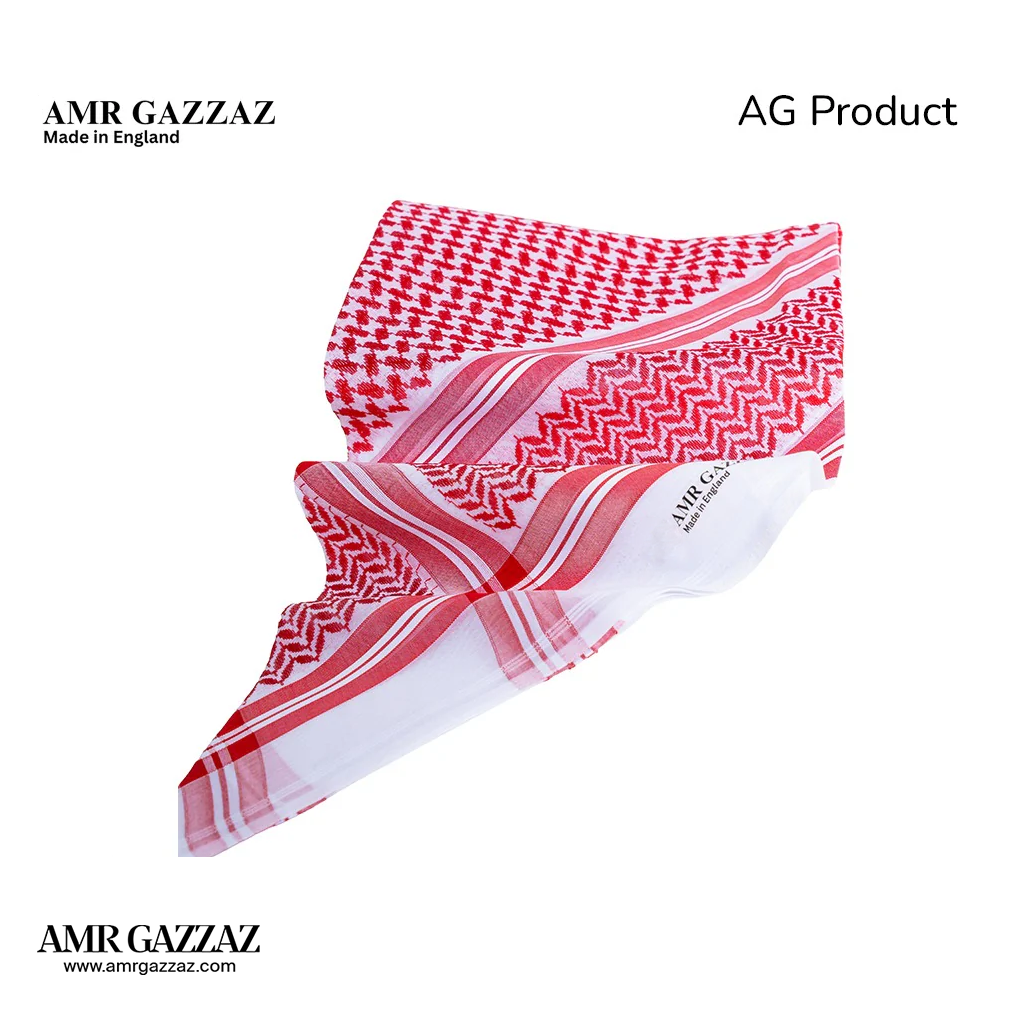 عمرو قزاز شماغ انجليزي كلاسيكي
