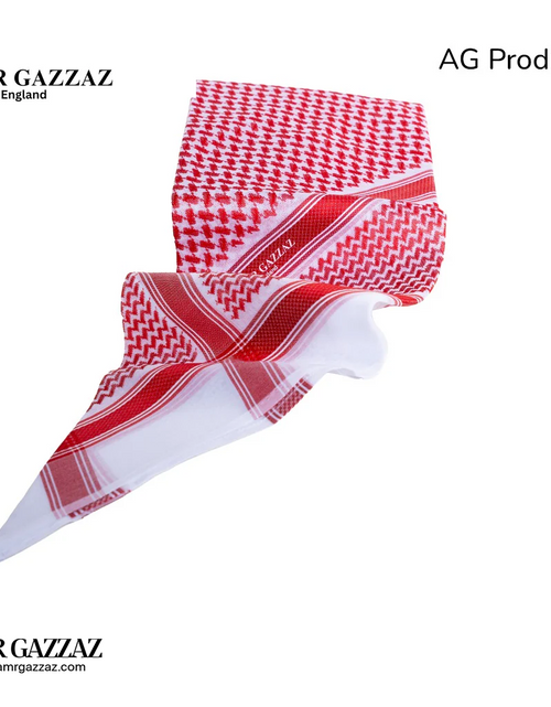 تحميل الصورة إلى عارض المعرض، عمرو قزاز شماغ إنجليزي السنبلة
