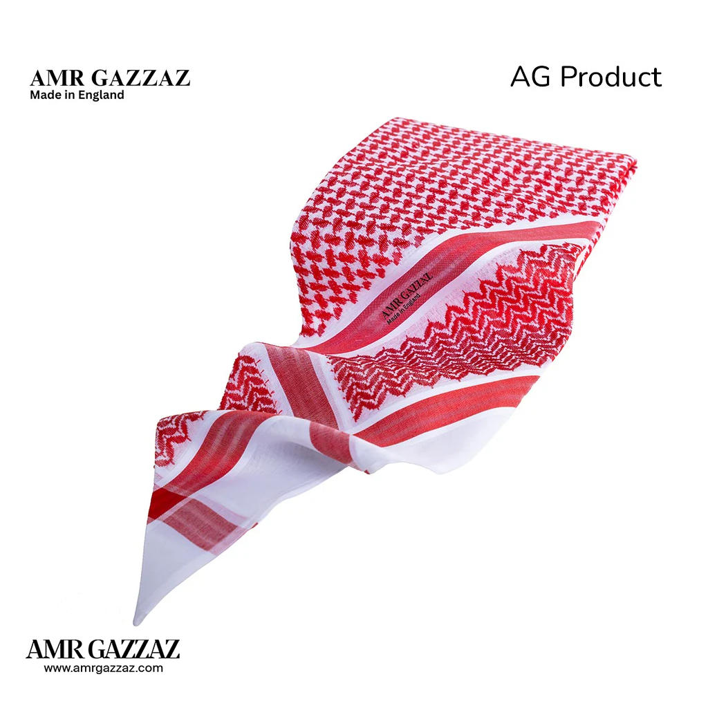 عمرو قزاز شماغ انجليزي كلاسيكي