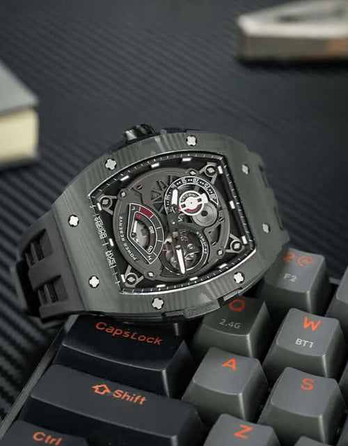 Load image into Gallery viewer, Elemental Series-Carbon Fiber Automatic Watch TB8210CF Cool Black
