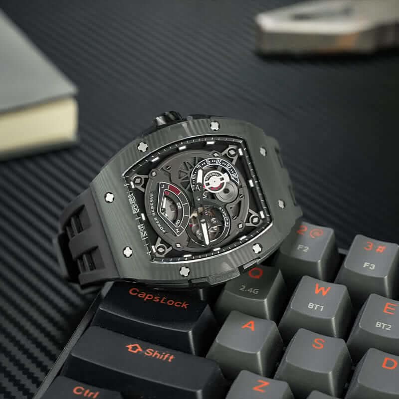 Elemental Series-Carbon Fiber Automatic Watch TB8210CF Cool Black