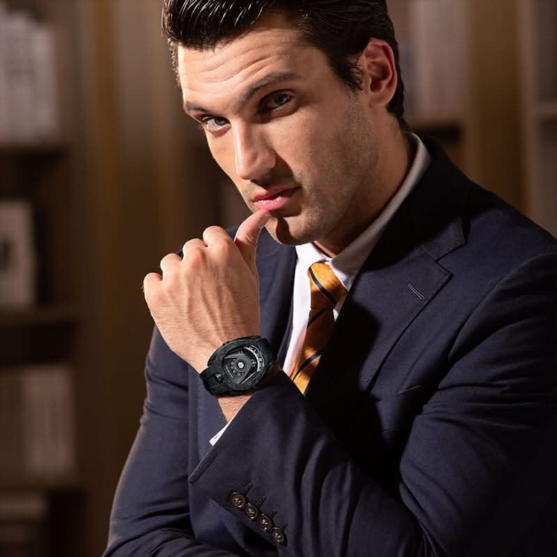 Reactor-Interchangeable Automatic Watch Carbon Fiber Black