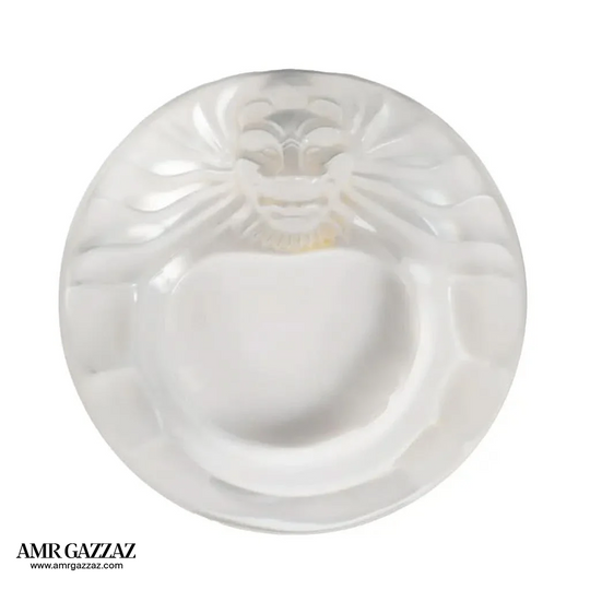 LALIQUE 'Teté de Lion Ashtray