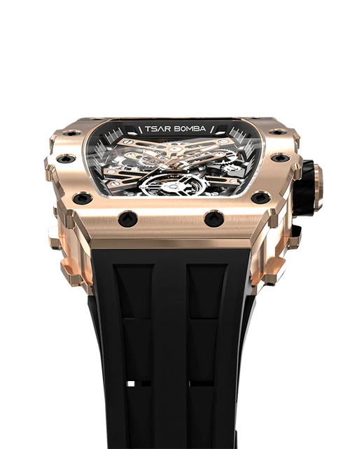 Load image into Gallery viewer, Elemental Series-Automatic Watch TB8208A Rose Gold Black
