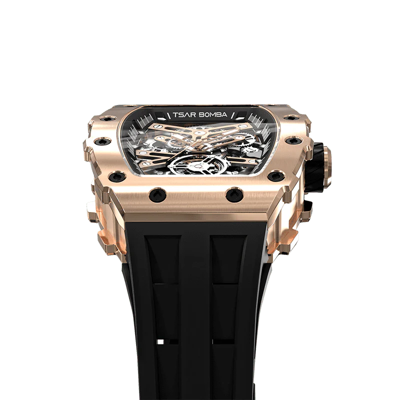 Elemental Series-Automatic Watch TB8208A Rose Gold Black